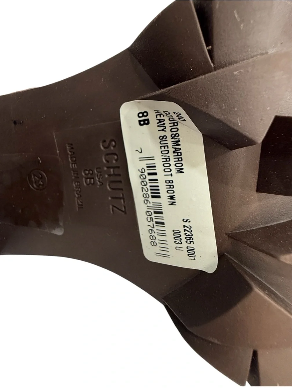 NIB Schutz Heavy Suede Bootie Size 8